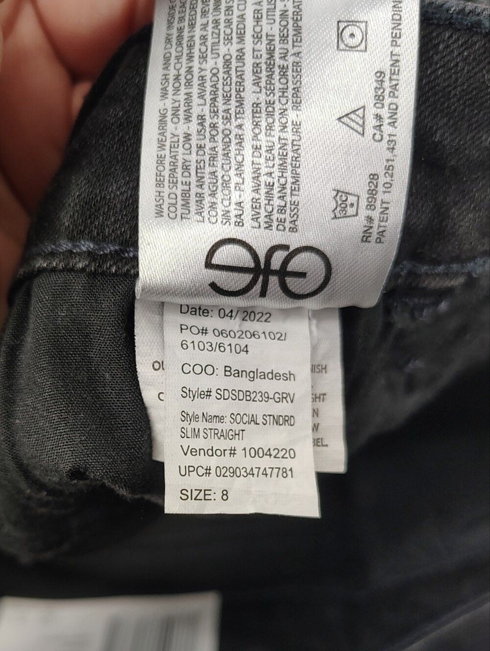 Social Standard By Sanctuary Pants - Size 8 Slim Straight NWT - Picture 9 of 13